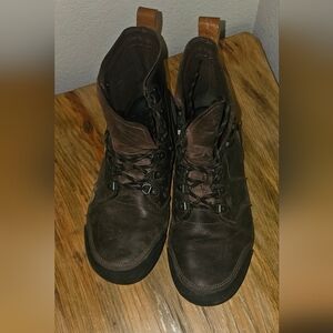 Men's Sorel Brown Leather Boots Size 11